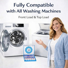GRIME LABS Washing Machine Cleaner Tablets - Penetrating Deep Clean Washer Cleaner Tablets For Front Loader And Top Load HE - Active Formula Tub Descaler Deodorizer