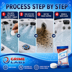Jetted Tub & Spa Cleaner Tablets — Septic Safe, 12 Pack