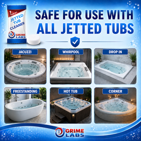 Jetted Tub & Spa Cleaner Tablets — Septic Safe, 12 Pack