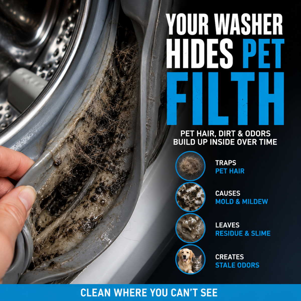 Washing Machine Cleaner Tablets — Pet Owners Edition