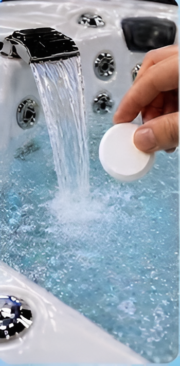 FILL WITH HOT WATER AND DROP 1 TABLET